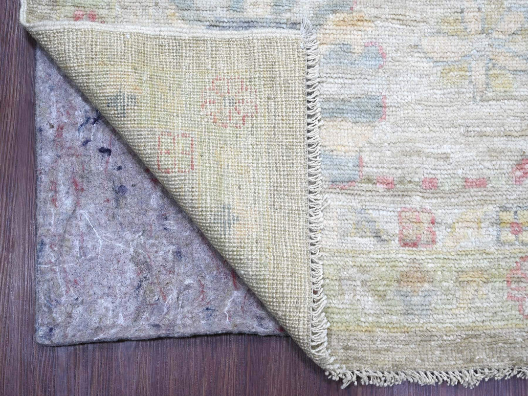 10'0" x 17'10" New Hand Knotted Green Wool Rectangle Oriental Rug - MOA10221390