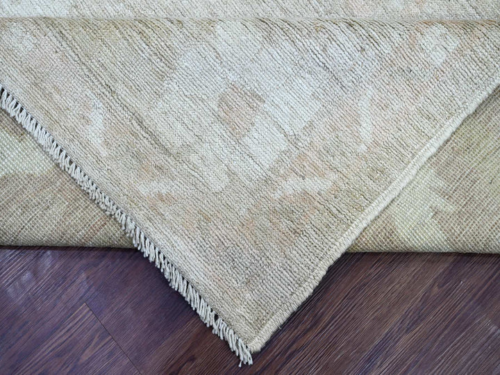 9'0" x 11'11" New Hand Knotted Brown Wool Rectangle Oriental Rug - MOA10221396