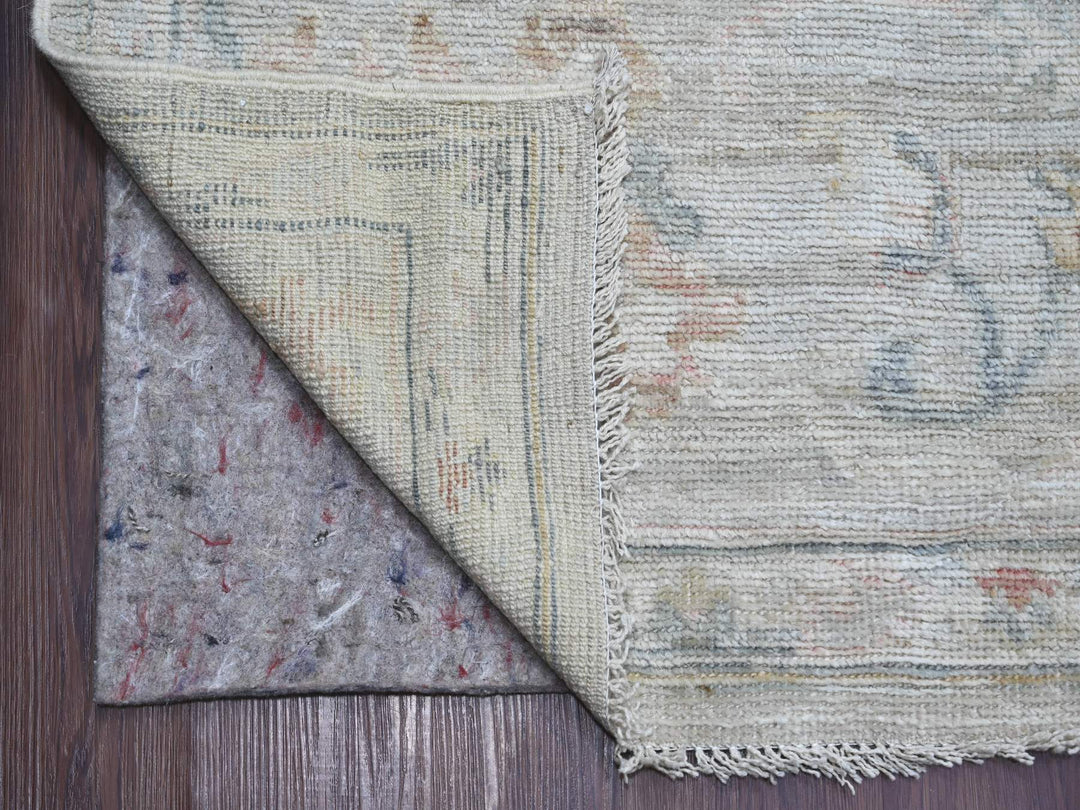 9'5" x 13'7" New Hand Knotted Grey Wool Rectangle Oriental Rug - MOA10221406