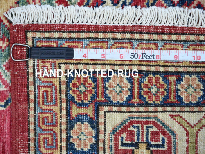 5'10" x 9'0" New Hand Knotted Red Wool Rectangle Oriental Rug - MOA10221407