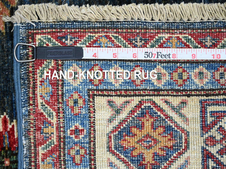 5'8" x 5'11" New Hand Knotted Blue Wool Square Oriental Rug - MOA10221408