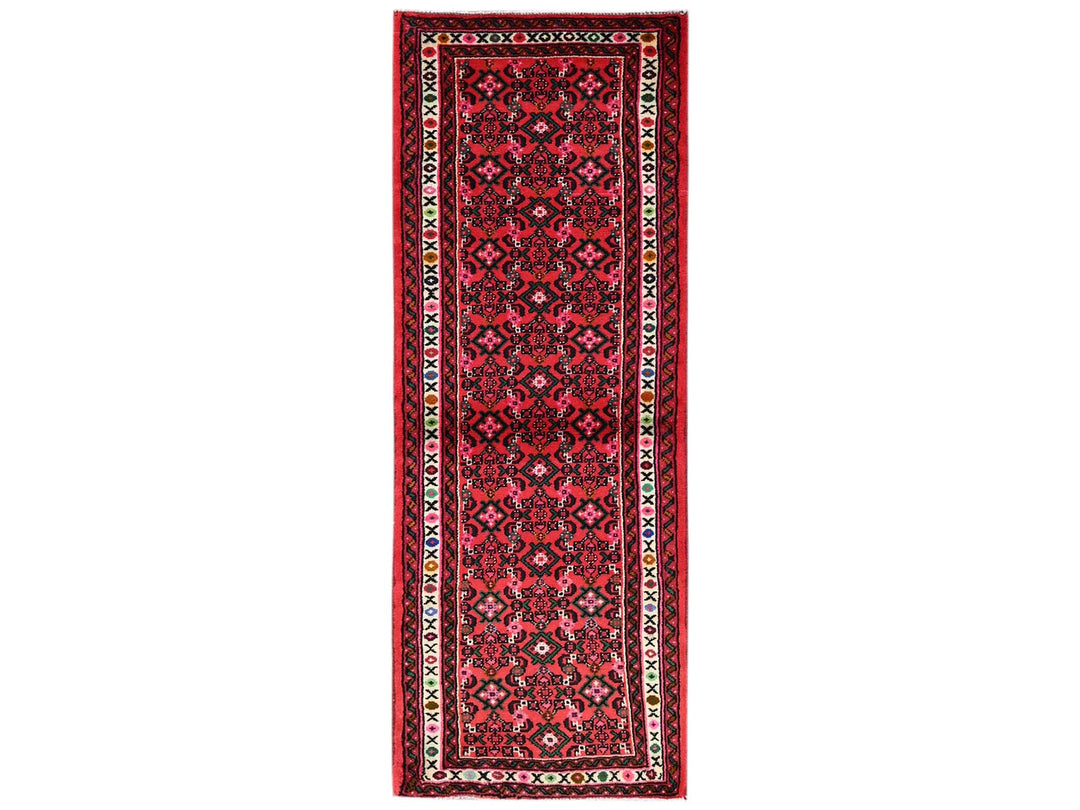2'5" x 6'5" New Hand Knotted Red Wool Runner Oriental Rug - MOA1022140