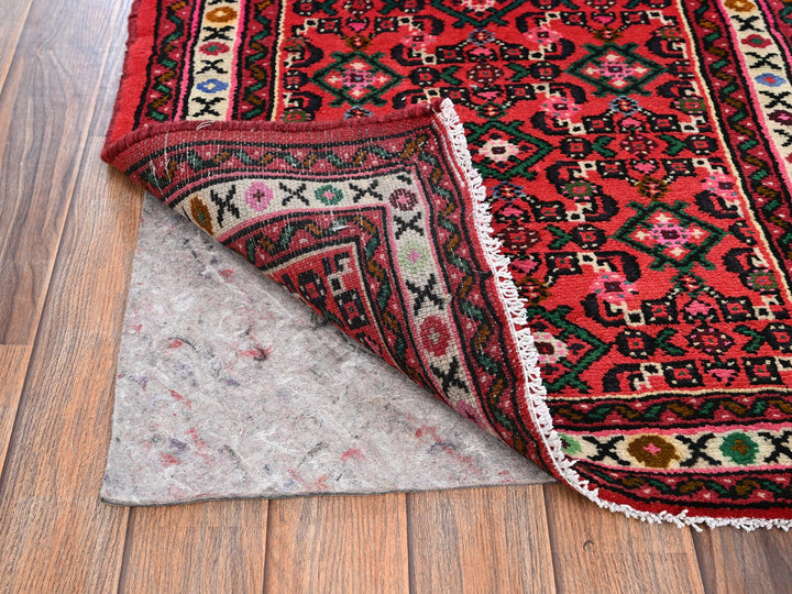 2'5" x 6'5" New Hand Knotted Red Wool Runner Oriental Rug - MOA1022140