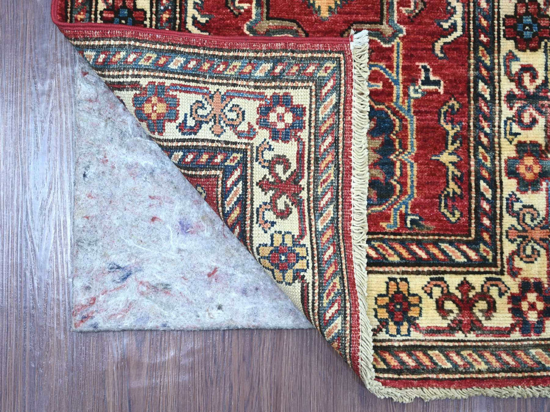 2'0" x 6'0" New Hand Knotted Red Wool Runner Oriental Rug - MOA10221411