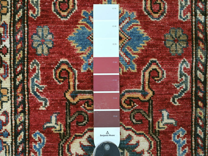 2'0" x 6'0" New Hand Knotted Red Wool Runner Oriental Rug - MOA10221411