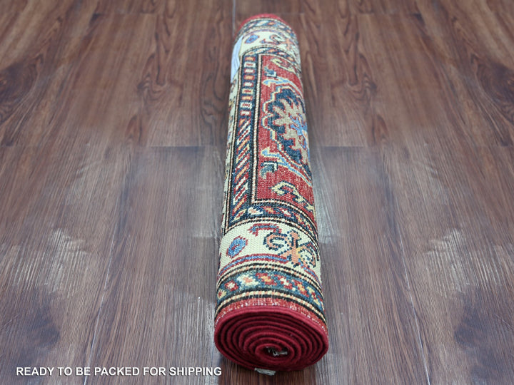 2'0" x 6'0" New Hand Knotted Red Wool Runner Oriental Rug - MOA10221411