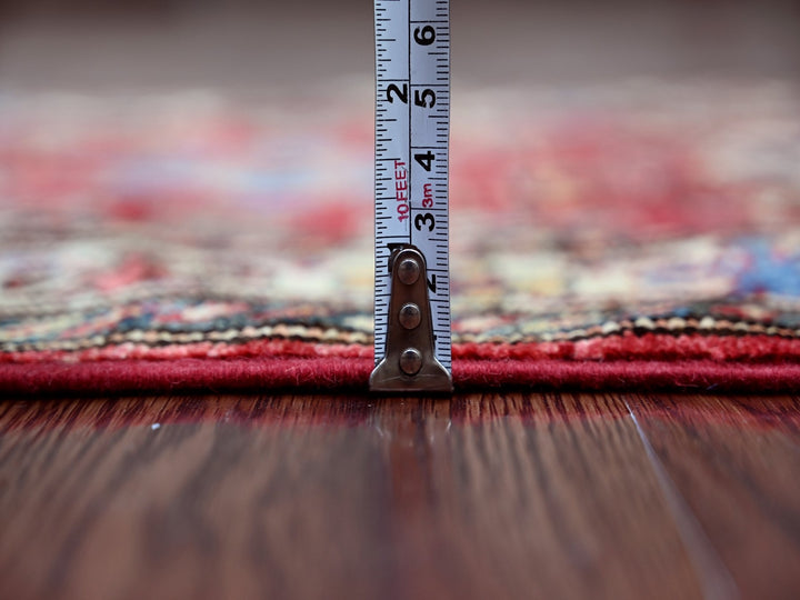 2'0" x 6'0" New Hand Knotted Red Wool Runner Oriental Rug - MOA10221411