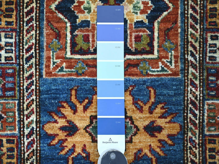 2'0" x 6'3" New Hand Knotted Blue Wool Runner Oriental Rug - MOA10221412