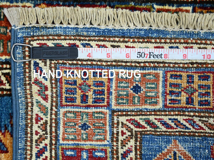 2'0" x 6'3" New Hand Knotted Blue Wool Runner Oriental Rug - MOA10221412