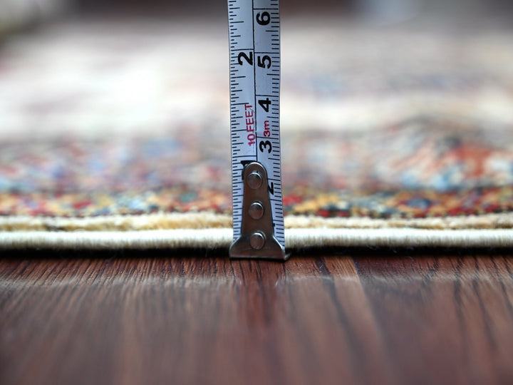 2'6" x 3'11" New Hand Knotted Ivory Wool Rectangle Oriental Rug - MOA10221414