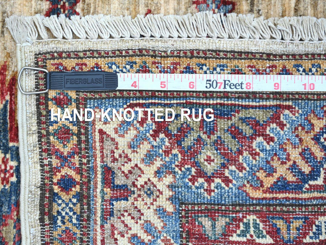 2'6" x 3'11" New Hand Knotted Ivory Wool Rectangle Oriental Rug - MOA10221414