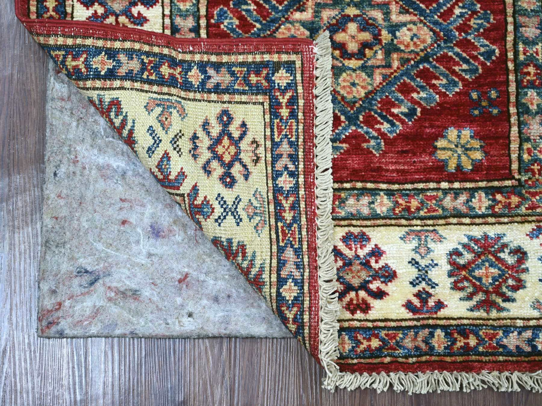 2'5" x 8'2" New Hand Knotted Red Wool Runner Oriental Rug - MOA10221416