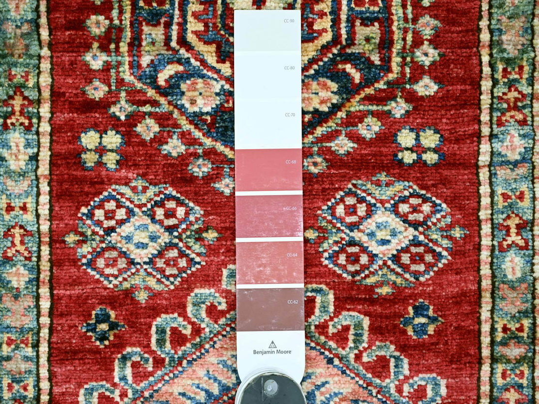 2'5" x 8'2" New Hand Knotted Red Wool Runner Oriental Rug - MOA10221416