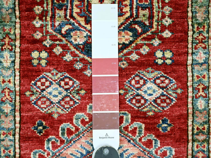 2'5" x 8'2" New Hand Knotted Red Wool Runner Oriental Rug - MOA10221416