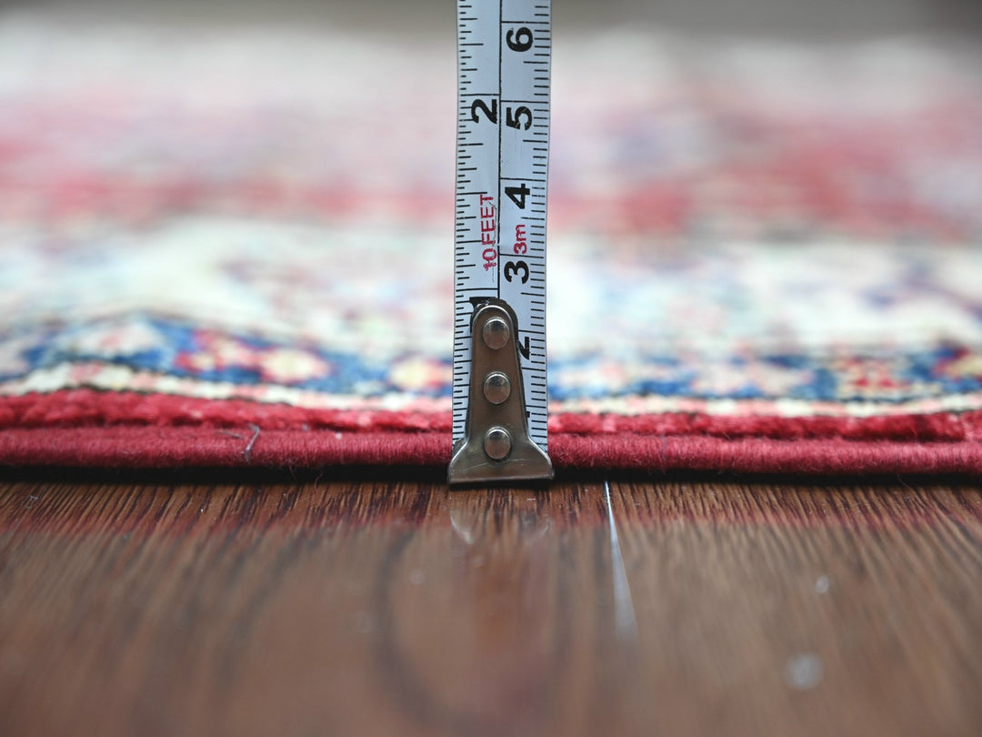 2'5" x 8'2" New Hand Knotted Red Wool Runner Oriental Rug - MOA10221416