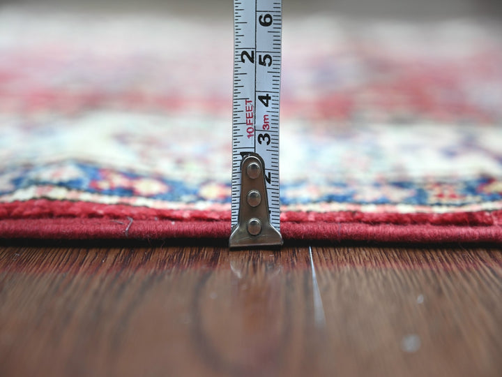 2'5" x 8'2" New Hand Knotted Red Wool Runner Oriental Rug - MOA10221416