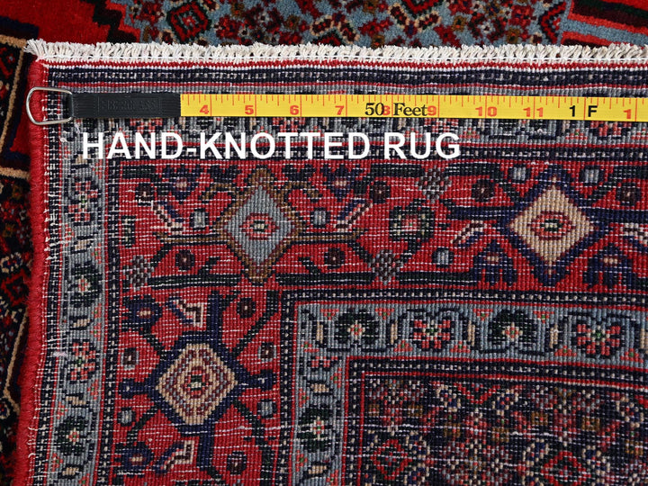 3'10" x 8'5" New Hand Knotted Red Wool Runner Oriental Rug - MOA1022142