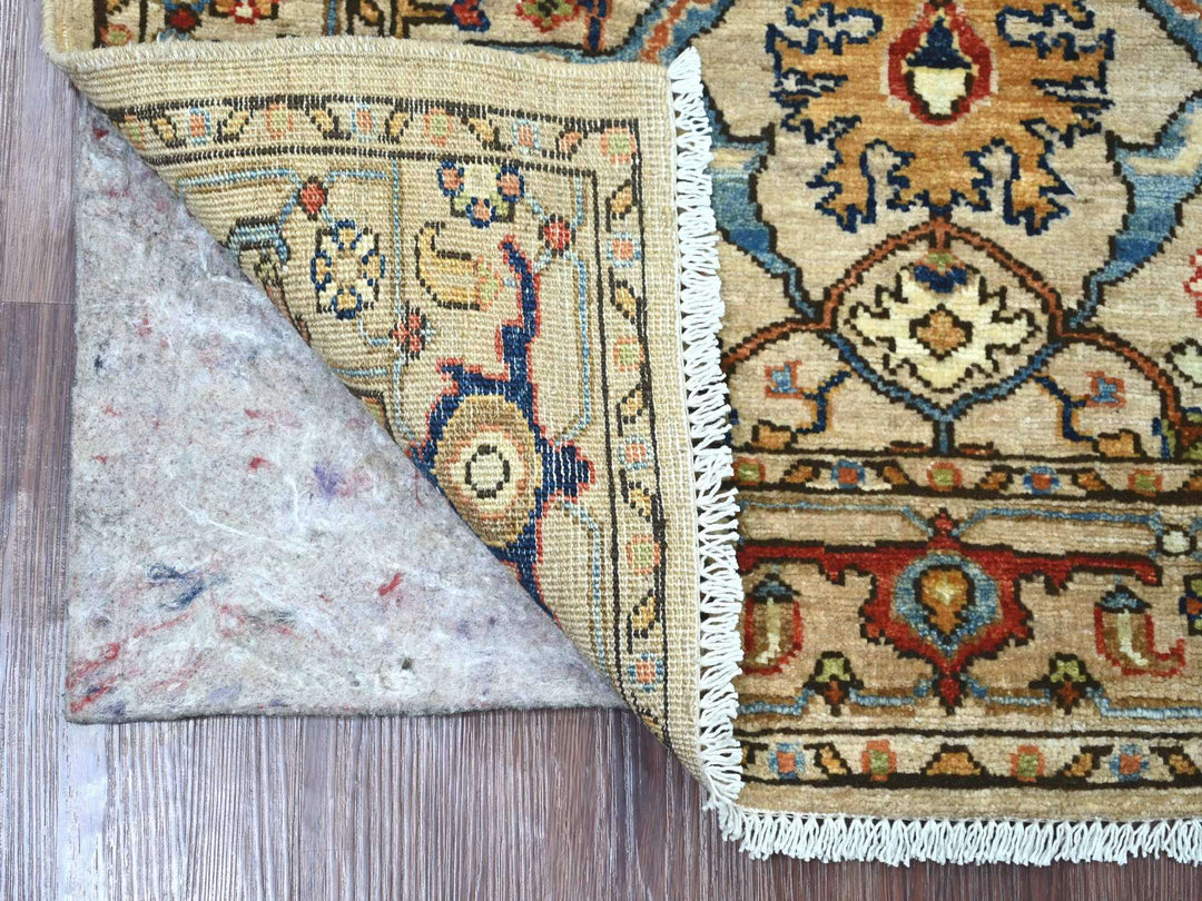 2'11" x 4'8" New Hand Knotted Brown Wool Rectangle Oriental Rug - MOA10221430
