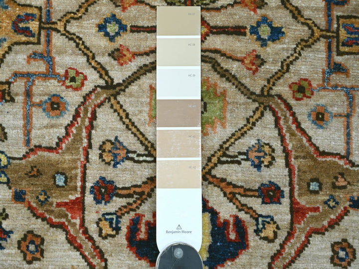 2'11" x 4'8" New Hand Knotted Brown Wool Rectangle Oriental Rug - MOA10221430