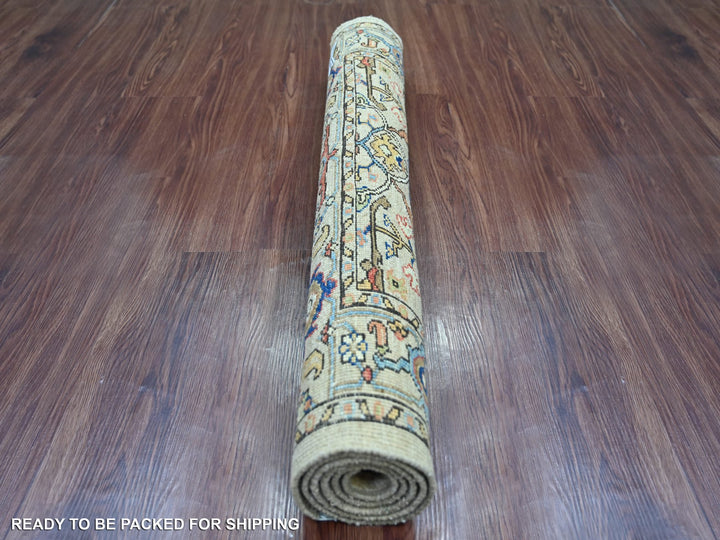 2'11" x 4'8" New Hand Knotted Brown Wool Rectangle Oriental Rug - MOA10221430