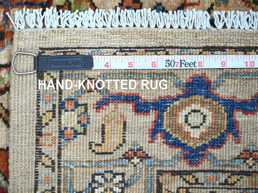 2'11" x 4'8" New Hand Knotted Brown Wool Rectangle Oriental Rug - MOA10221430