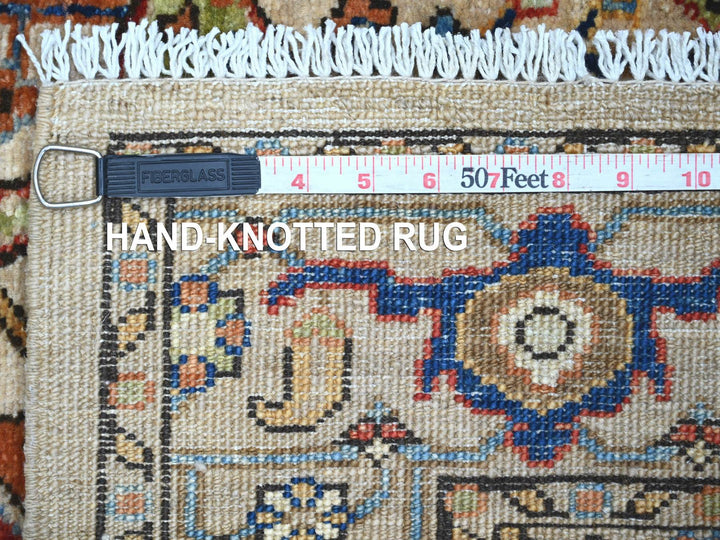 2'11" x 4'8" New Hand Knotted Brown Wool Rectangle Oriental Rug - MOA10221430
