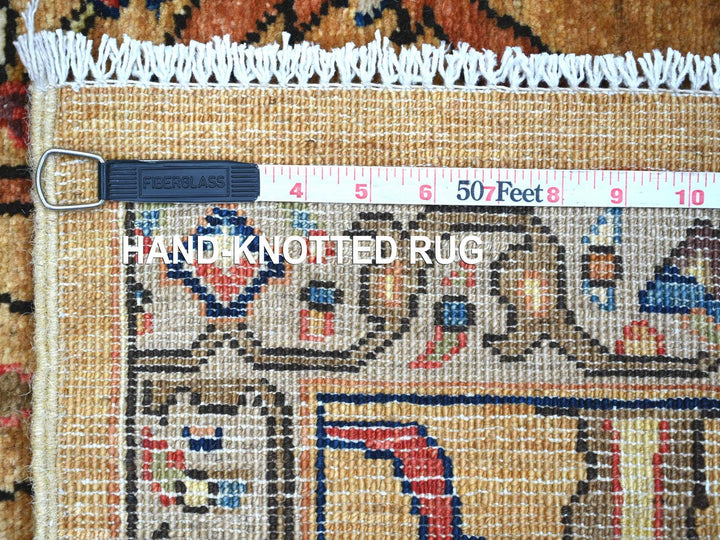 3'0" x 12'0" New Hand Knotted Brown Wool Runner Oriental Rug - MOA10221432