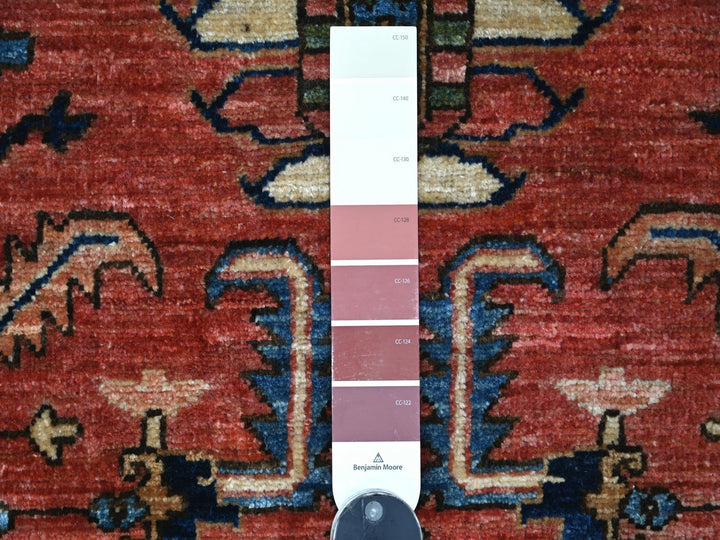 3'0" x 17'5" New Hand Knotted Red Wool Runner Oriental Rug - MOA10221434