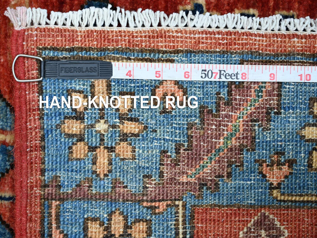 3'0" x 17'5" New Hand Knotted Red Wool Runner Oriental Rug - MOA10221434