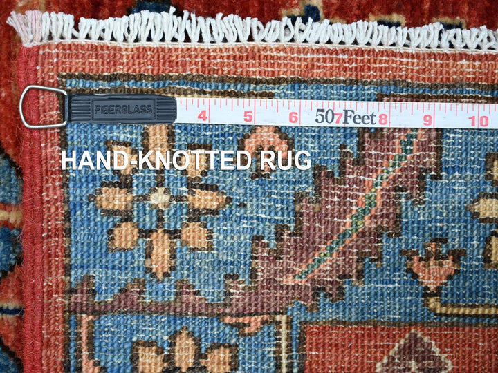 3'0" x 17'5" New Hand Knotted Red Wool Runner Oriental Rug - MOA10221434
