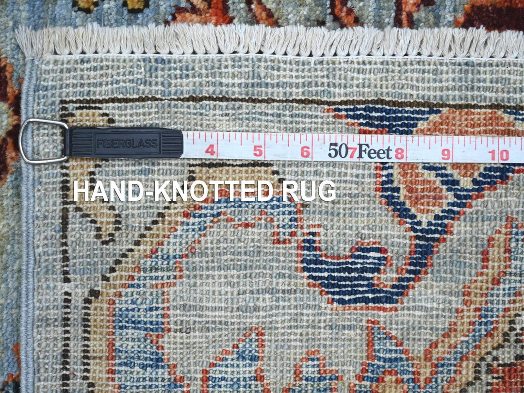 2'9" x 9'11" New Hand Knotted Blue Wool Runner Oriental Rug - MOA10221437