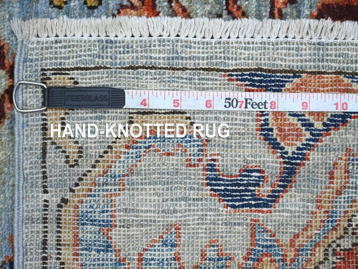 2'9" x 9'11" New Hand Knotted Blue Wool Runner Oriental Rug - MOA10221437