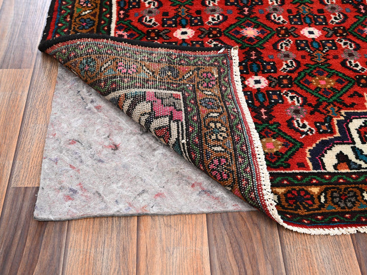 2'6" x 9'4" New Hand Knotted Red Wool Runner Oriental Rug - MOA1022143
