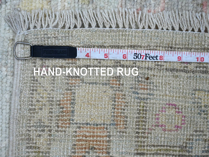 2'10" x 19'3" New Hand Knotted Blue Wool Runner Oriental Rug - MOA10221440