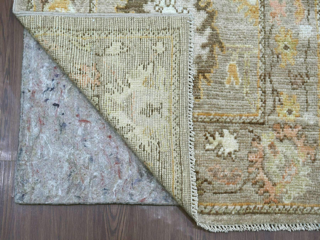 2'8" x 17'2" New Hand Knotted Brown Wool Runner Oriental Rug - MOA10221441
