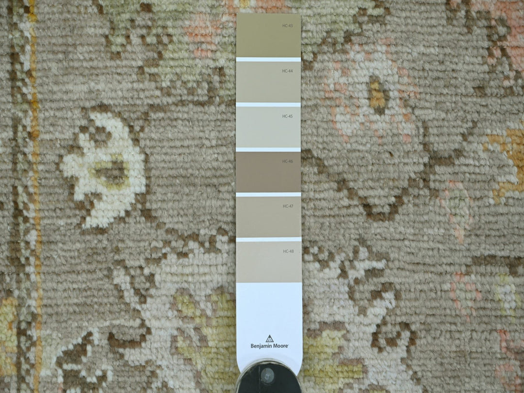 2'8" x 17'2" New Hand Knotted Brown Wool Runner Oriental Rug - MOA10221441