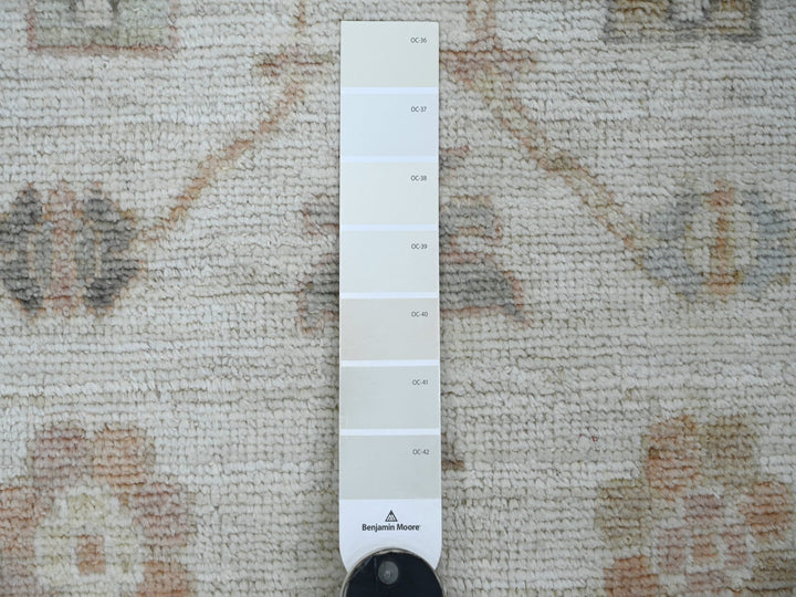 2'9" x 6'0" New Hand Knotted Ivory Wool Runner Oriental Rug - MOA10221444