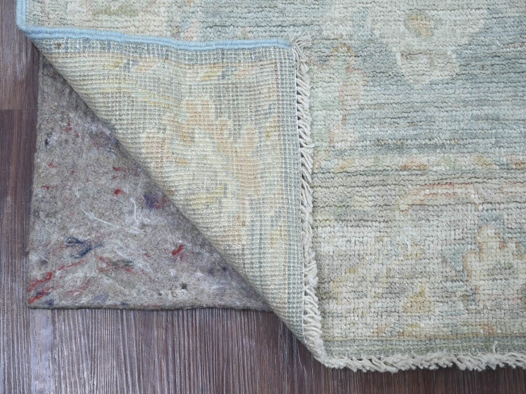2'8" x 8'0" New Hand Knotted Blue Wool Runner Oriental Rug - MOA10221445