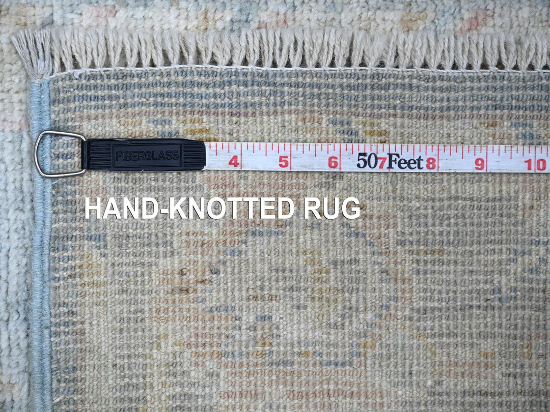 2'8" x 8'0" New Hand Knotted Blue Wool Runner Oriental Rug - MOA10221445