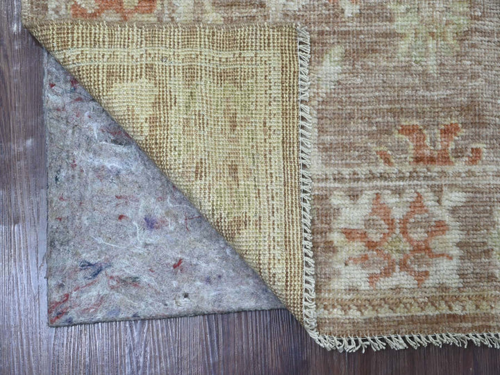 3'3" x 5'0" New Hand Knotted Brown Wool Rectangle Oriental Rug - MOA10221446