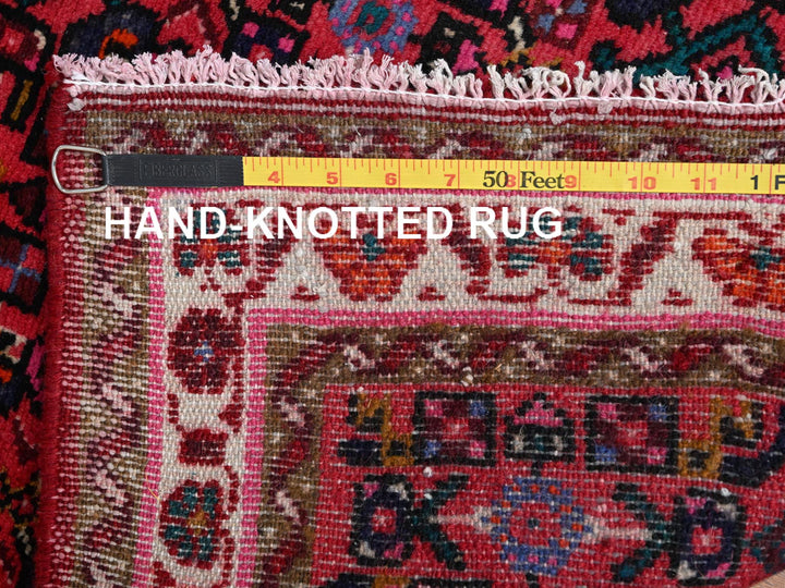 2'4" x 7'0" New Hand Knotted Red Wool Runner Oriental Rug - MOA1022144