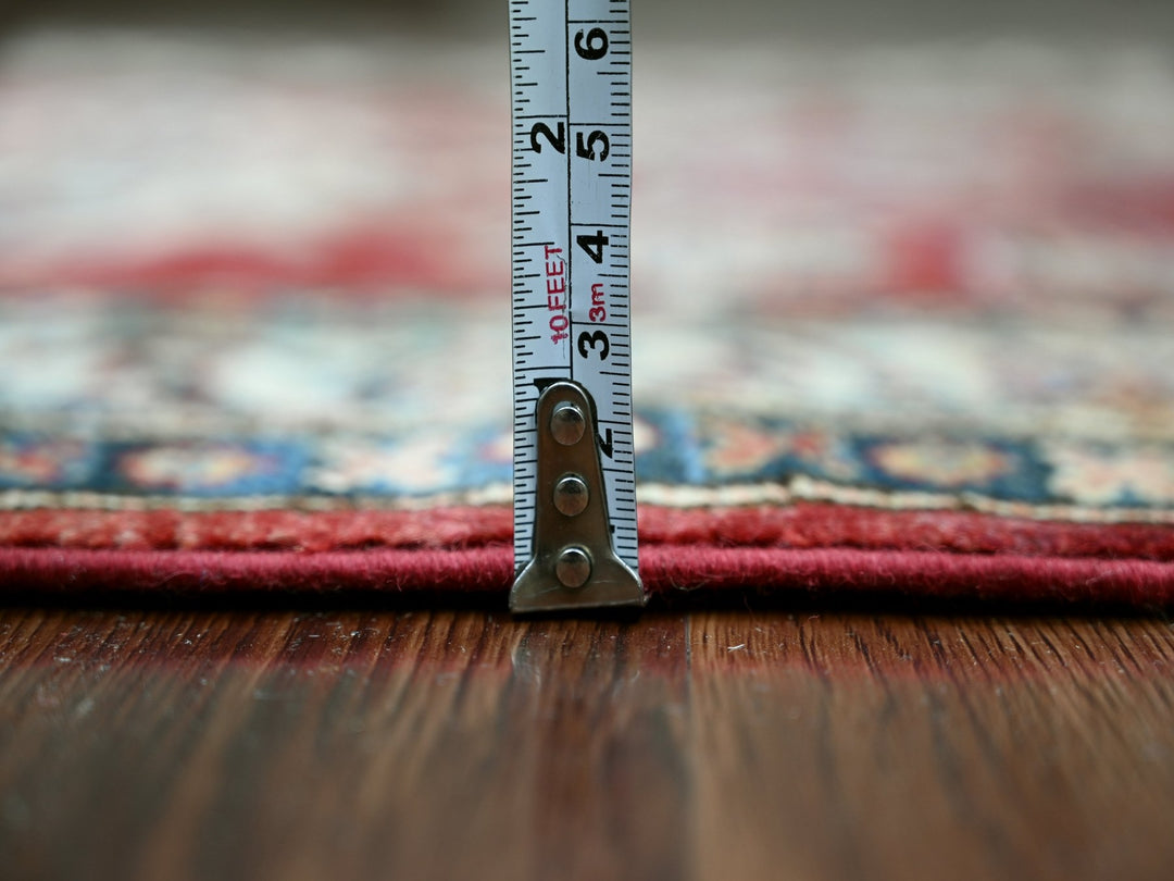 2'6" x 8'1" New Hand Knotted Red Wool Runner Oriental Rug - MOA10221450