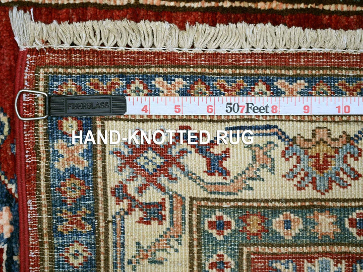 2'6" x 8'1" New Hand Knotted Red Wool Runner Oriental Rug - MOA10221450
