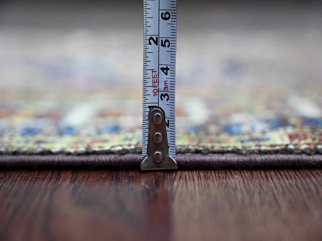 2'6" x 9'3" New Hand Knotted Brown Wool Runner Oriental Rug - MOA10221453