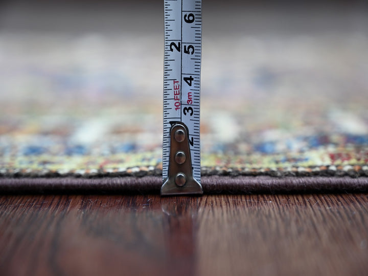 2'6" x 9'3" New Hand Knotted Brown Wool Runner Oriental Rug - MOA10221453