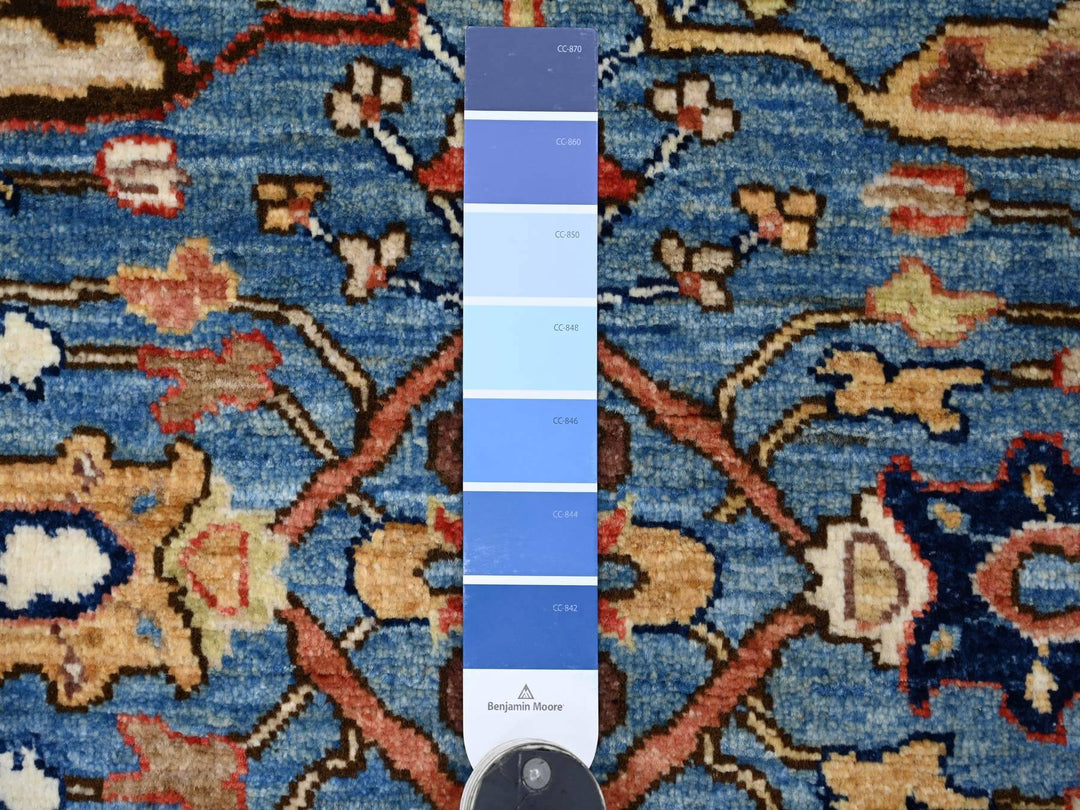 3'0" x 4'7" New Hand Knotted Blue Wool Rectangle Oriental Rug - MOA10221456