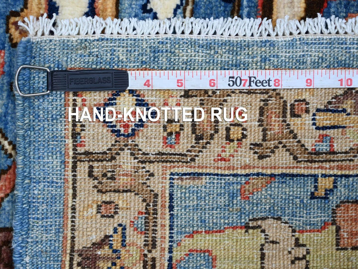 3'0" x 4'7" New Hand Knotted Blue Wool Rectangle Oriental Rug - MOA10221456