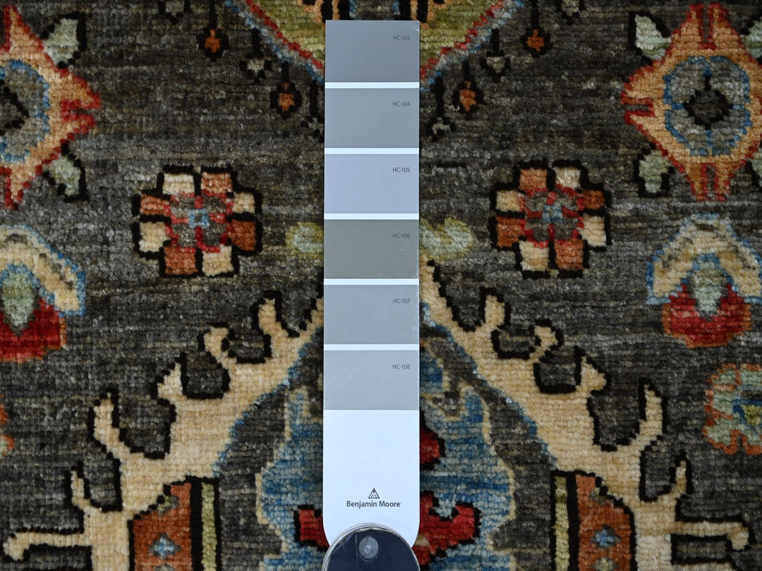2'8" x 5'11" New Hand Knotted Brown Wool Runner Oriental Rug - MOA10221457