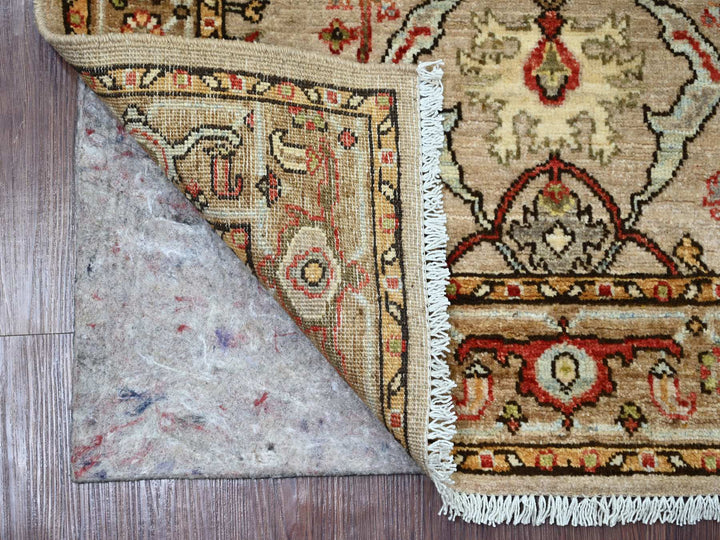 2'10" x 5'10" New Hand Knotted Brown Wool Runner Oriental Rug - MOA10221463