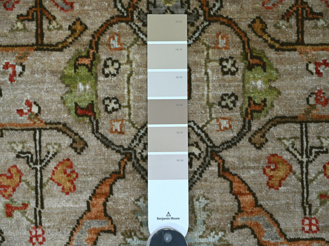 2'10" x 5'10" New Hand Knotted Brown Wool Runner Oriental Rug - MOA10221463